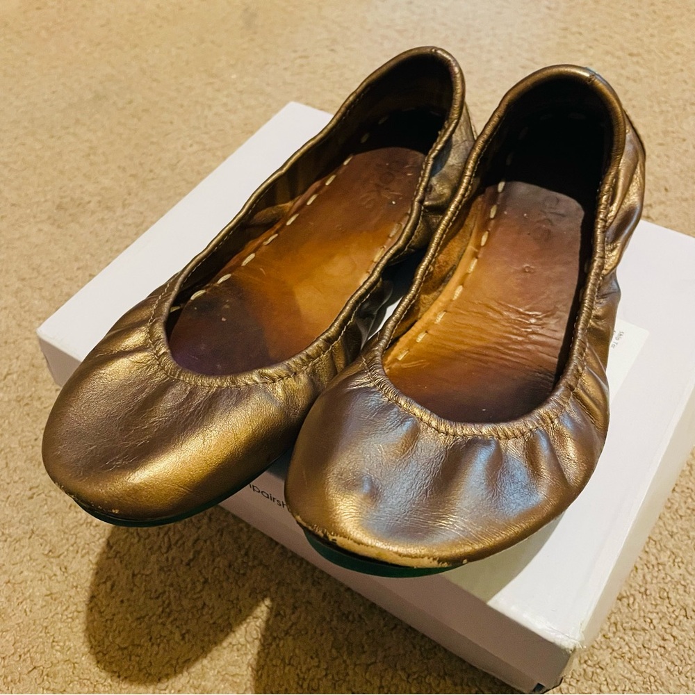 Chic Bronze Tieks by Gavrieli Women's Flats